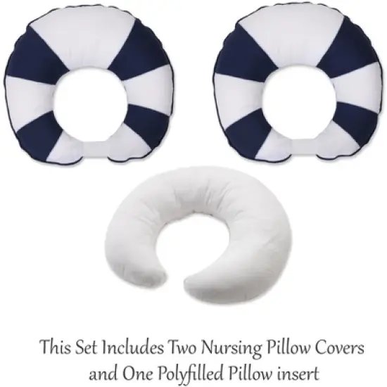 Bacati - 3 pc Little Sailor Hugster Feeding & Infant Support Nursing Pillow image {3}