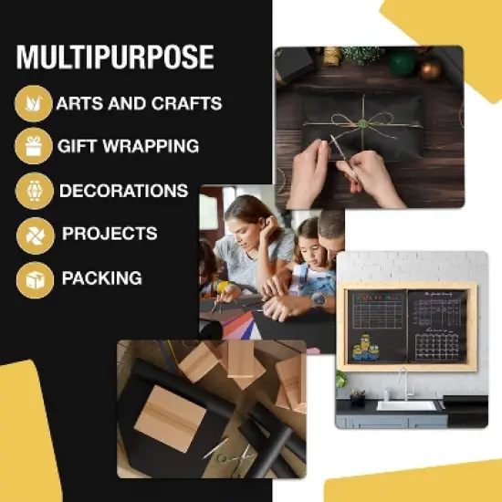 Exquisite Colored Kraft Paper Roll 36 In x 110 Ft Kraft Wrapping Paper Craft Paper Shipping Paper Kraft Paper Roll Gift Wrap image {6}