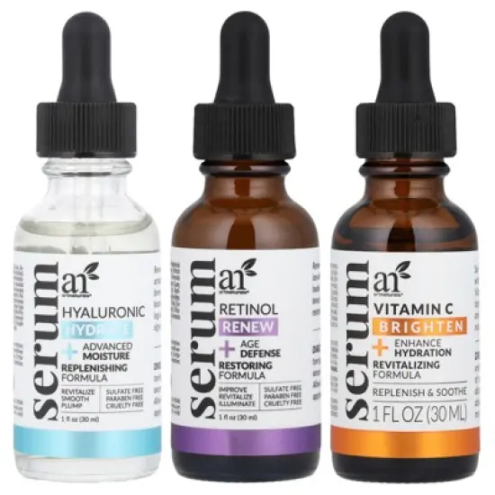 artnaturals Serum Trio, 3 Piece Set, 1 fl oz (29.5 ml) Each image {5}