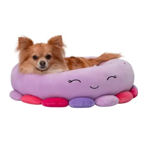 Squishmallows Beula The Octopus Cat and Dog Bolster Bed - Light Purple image {5}