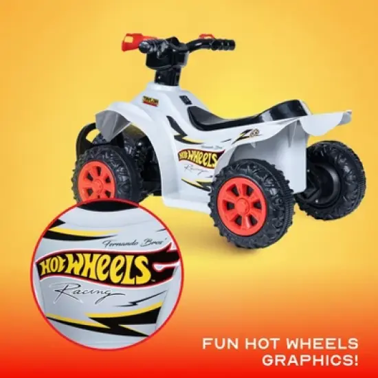 Hot Wheels 6V Ride-On Quad for Toddlers image {3}