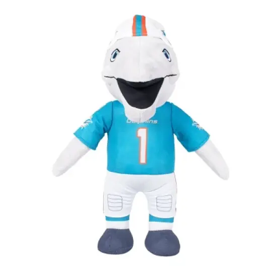 NFL Miami Dolphins Stuffed Mascot: Polyester Animal Figure, 14" Height image {3}