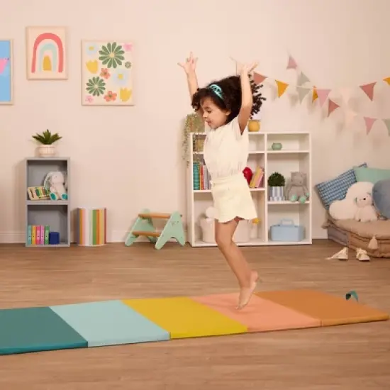 B. toys Wonder Tumble Mat Folding Gymnastics Playmat image {1}