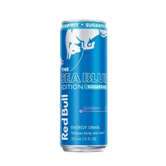 Red Bull Sugarfree Sea Blue Edition Energy Drink - 12 fl oz Can image {8}