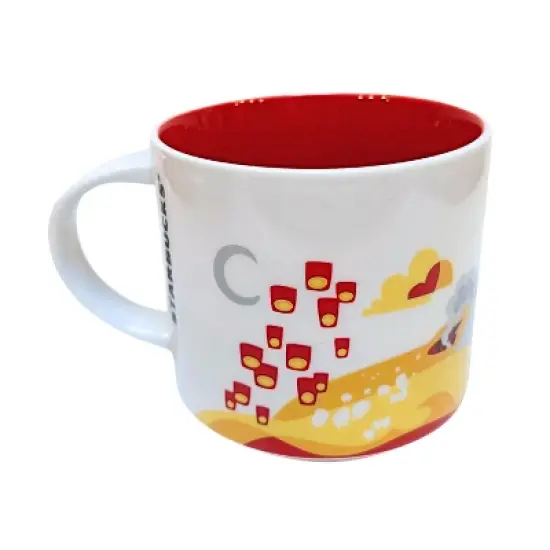 Starbucks You Are Here Series Taiwan Ceramic Mug, 14 Oz image {1}
