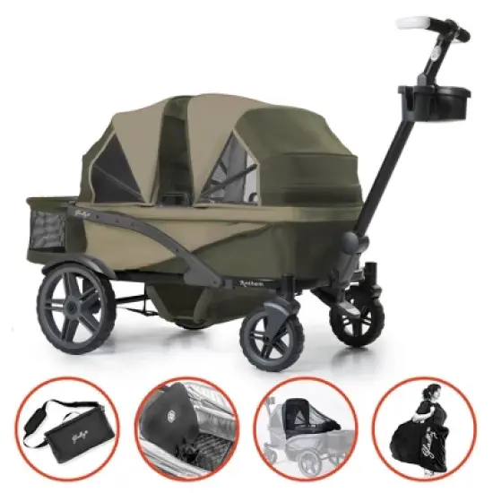 Gladly Family Anthem4 Wagon Stroller - Adventure Bundle Forest image {1}