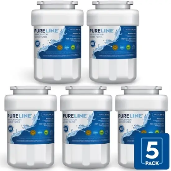 PureLine MWF Replacement Water Filter for GE&reg; Refrigerators, Replaces Kenmore 46-9991, Smartwater MWFP and Filter Models MWFINT, GWF, GWFA (5 Pack) image {6}