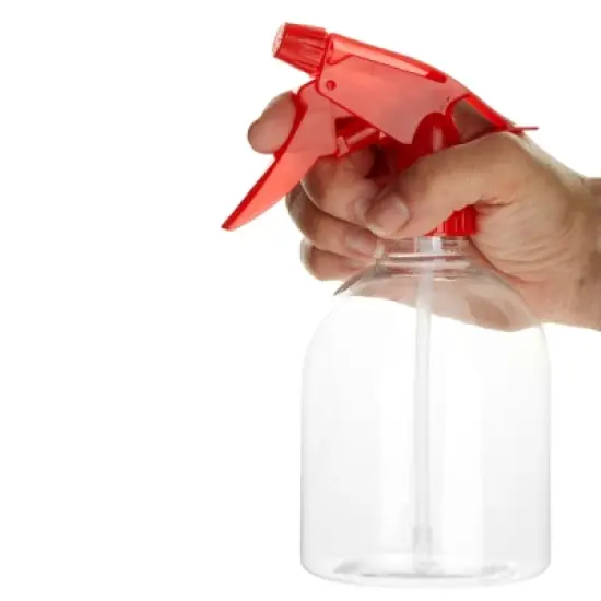 Juvale 12 Pack Empty Plastic Spray Bottles, 16oz/500ml Red Refillable Containers Trigger Sprayers for Plant, Cleaning Supplies image {5}