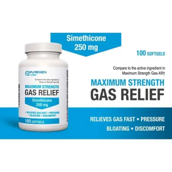 Reliable 1 - Simethicone 125mg Antiflatulent Tablets, 60 Count image {2}