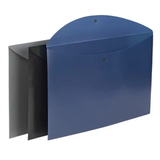 Smead Project Envelope, Snap Closure, Top Load, Tabloid Size 12" x 18", Assorted Colors, 6 per Pack (89691) image {5}