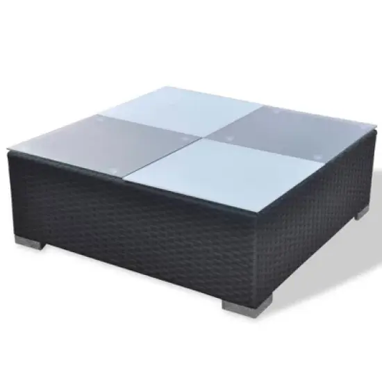 vidaXL Lounge Set Black image {10}