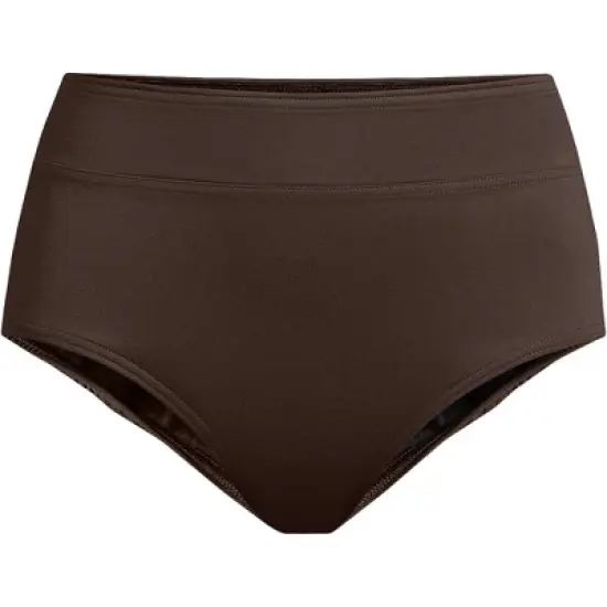 Lands' End Women's Tummy Control High Waisted Bikini Bottoms image {20}