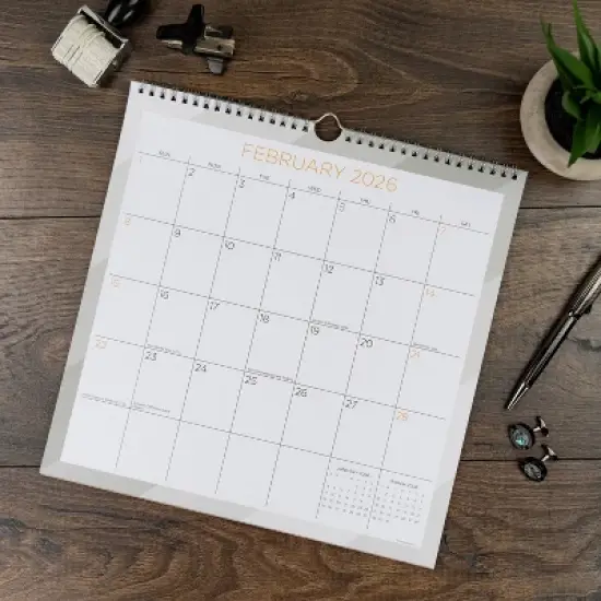 See It Bigger 15 Month Monthly Undated Wall Calendar 12"x12" image {4}