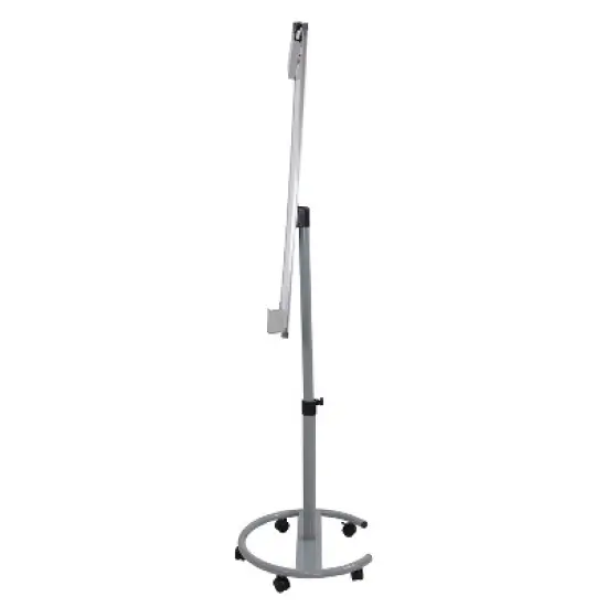 Sunnydaze Adjustable Height Magnetic Mobile Whiteboard and Flipchart Easel - 59" to 78" H image {2}