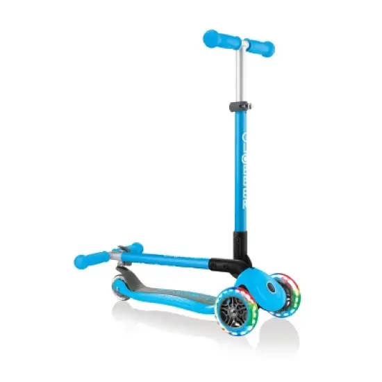Globber Primo Foldable 2 Wheel Kids' Kick Scooter - Light Blue image {5}