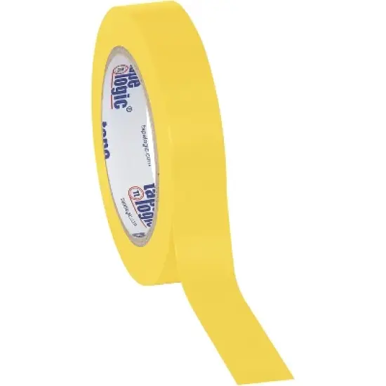 Tape Logic Solid Vinyl Safety Tape 6.0 Mil 1" x 36 yds Yellow 48/Case T9136Y image {1}
