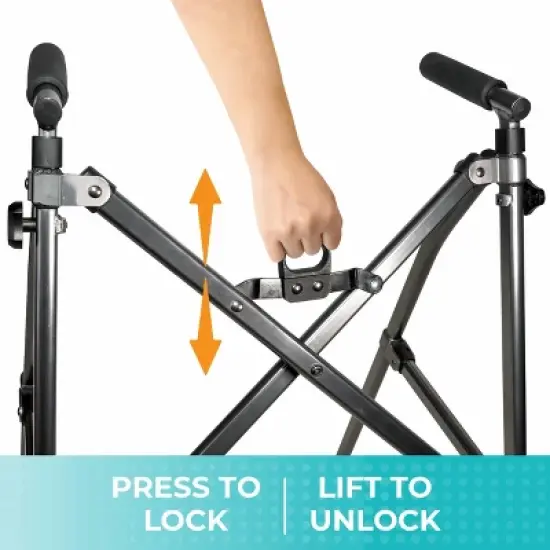 Stander Wonder Walker Lite, Lightweight Folding Walker for Seniors without Wheels image {3}