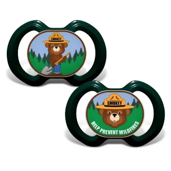 MasterPieces Smokey Bear Infant Baby Pacifier 2-Pack image {1}