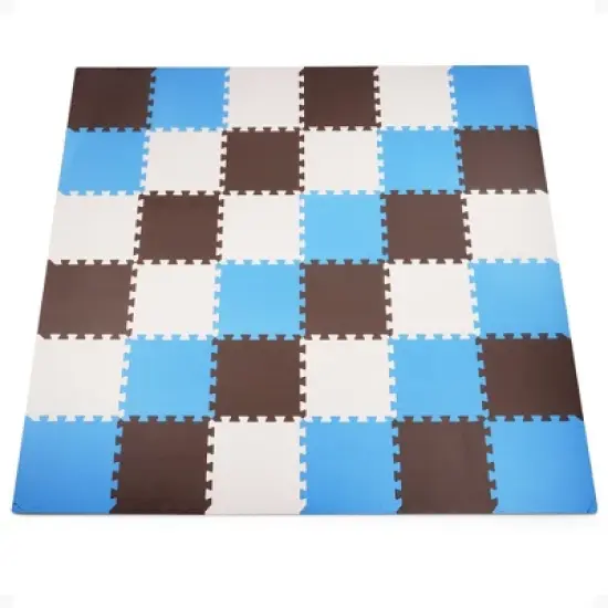 BalanceFrom Fitness 36 Tile Thick Interlocking Puzzle Foam Exercise Play Mat image {6}