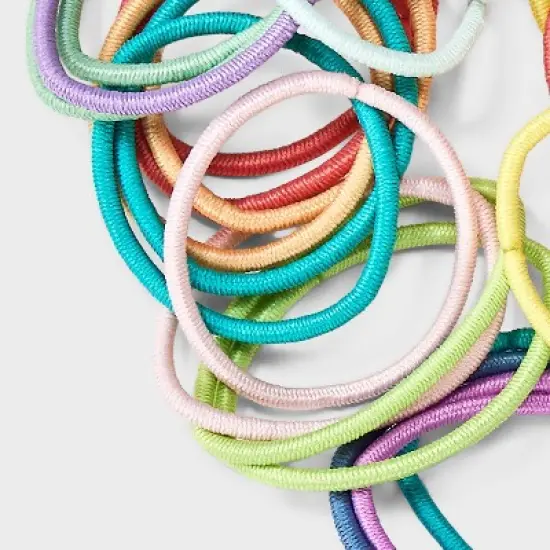 Kids' 2mm Thin Elastics -  50ct - Assorted Neon Colors - Cat & Jack image {2}
