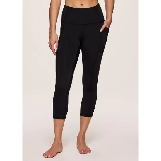 RBX Active Women's High Waisted Ultra Supportive Squat Proof Capri Legging with Pockets for Workouts, Yoga, Loungewear image {12}