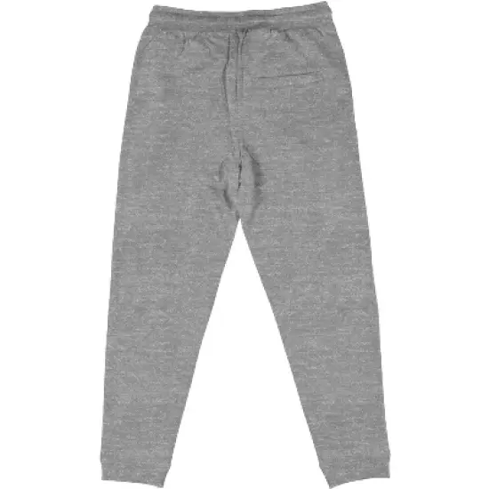 Tom & Jerry Jumping Characters With Checkered Background Youth Heather Gray Graphic Jogger Pants image {2}