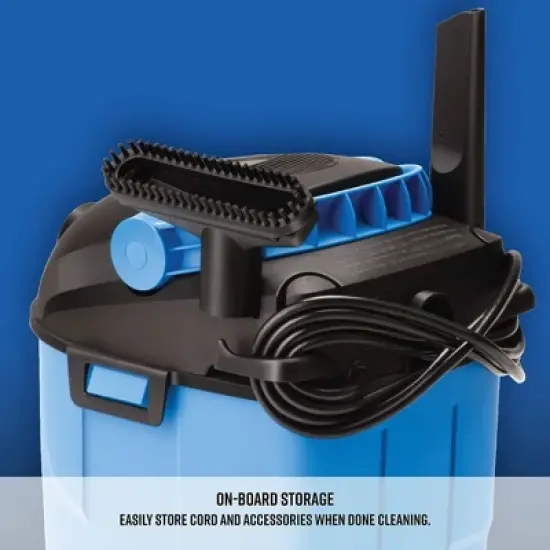 Vacmaster 2.5 Gallon&nbsp;Portable Wet/Dry Shop Vacuum, Blue image {3}