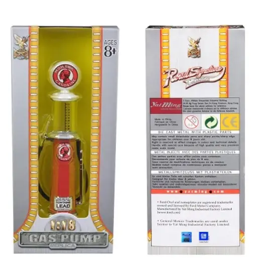 Mohawk Gasoline Vintage Gas Pump Cylinder 1/18 Diecast Replica by Road Signature image {2}