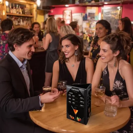 Yescom WeChef 20 Pack 4"x6" 3 Sides Table Tent Holder Menu Holder Bar Cafe Restaurant Black image {6}