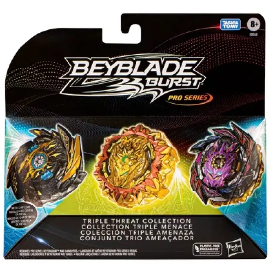 Beyblade Burst Pro Series Triple Threat Collection Battling Tops image {1}