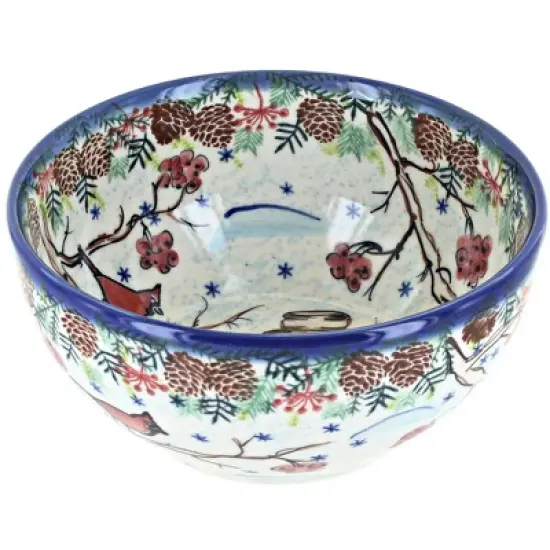 Blue Rose Polish Pottery Vena Cereal Bowl image {7}