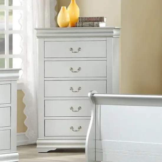 Acme Furniture Louis Philippe Dressers Platinum Finish image {1}