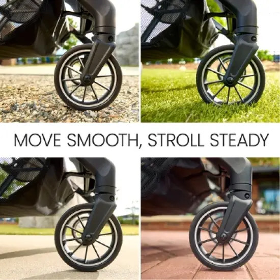 Britax Juniper Compact Stroller, Lightweight Fold-and-Go Design - Raven Black image {4}