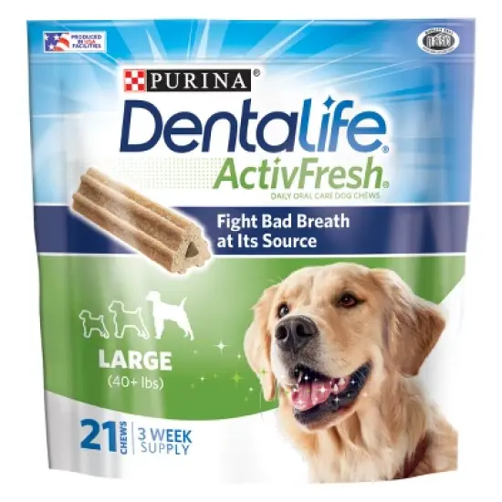 Purina Dentalife ActivFresh Chicken Large Chewy Dog Treats image {8}