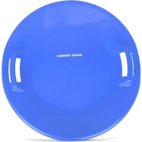Slippery Racer Heavy-Duty Cold Weather Downhill Pro Adults and Kids Plastic Outdoor Winter Saucer Disc Snow Sleds with Handles. (3 Pack) image {1}