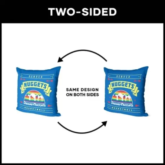 NBA Denver Nuggets Hardwood Classics Printed Throw Pillow image {4}