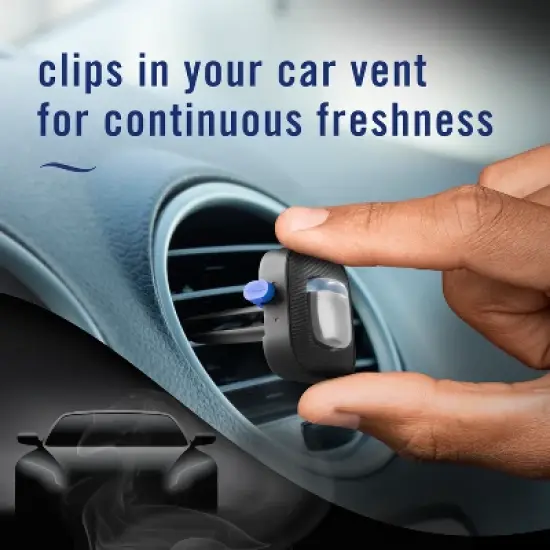 Febreze 2ct Car Auto Noirs: Phthalate-Free Car Freshener, Adjustable Scent, Vent Clips, Disposable, Oil-Based image {5}