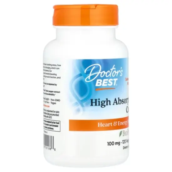 Doctor's Best High Absorption CoQ10 with BioPerine&reg;, 100 mg, 120 Veggie Caps image {3}
