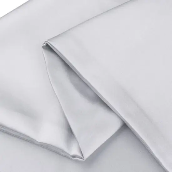 Unique Bargains Satin Hidden-Zippered Breathable Pillowcase with Sleep Mask Set of 2 image {4}