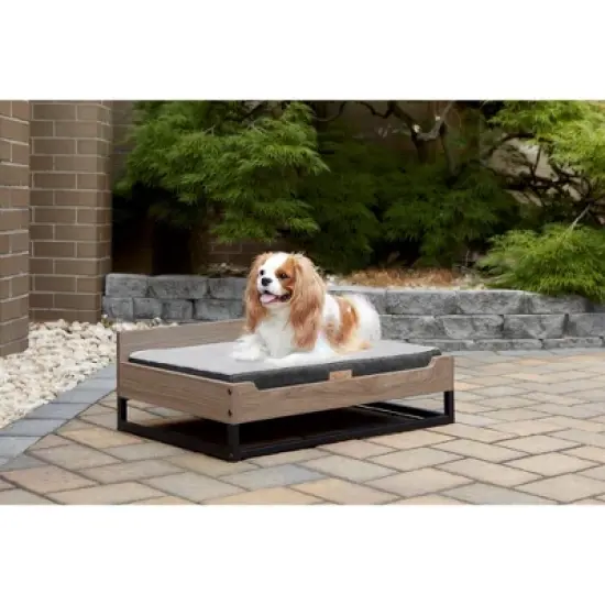 TailZzz Milo Wooden Pet Bed with Mattress  Small / Medium Dog Bed image {5}