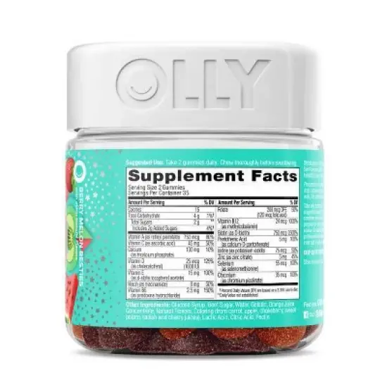 OLLY Teen Girl Multivitamin Gummies - Berry Melon - 70ct image {2}