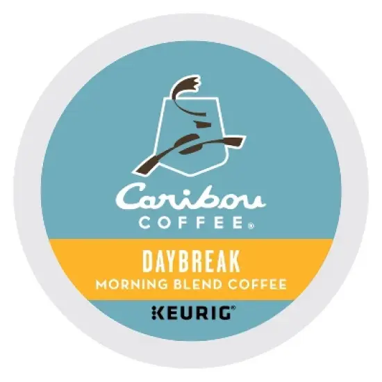 Caribou Coffee Daybreak Blend Light Roast Coffee Keurig K-Cup Coffee Pods image {1}