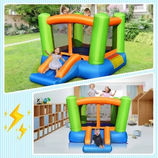 Costway Inflatable Bounce House Kids Jumping Playhouse Indoor & Outdoor Without Blower image {2}