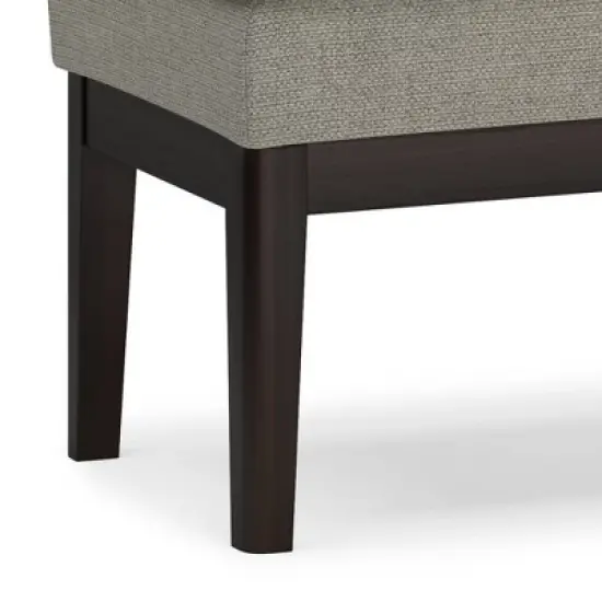 Bragg Ottoman Bench Light Gray - WyndenHall image {6}