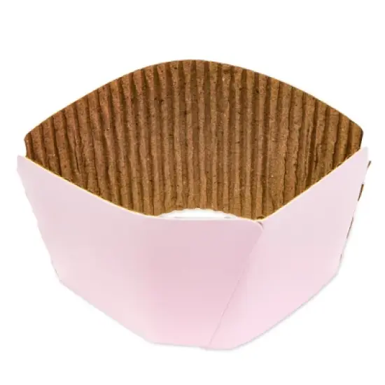 Sparkle and Bash 48-Pack Blush Pink Insulated Disposable Coffee Cups with Lids and Sleeves, 16oz Paper Hot Cup Wedding Reception, Girl image {7}