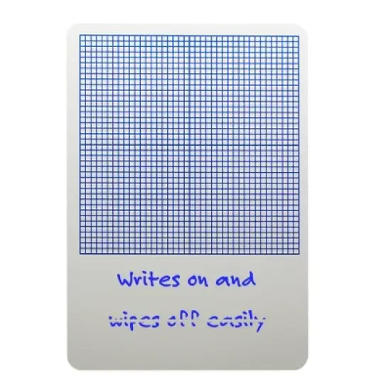 Flipside Products 1/4" Graph Dry Erase Board, 11" x 16", Pack of 3 image {2}