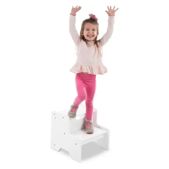 Melissa & Doug Wooden Step Stool - White image {2}