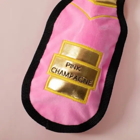 PetShop by Fringe Studio Pink Champagne Durable Plush Dog Toy image {2}