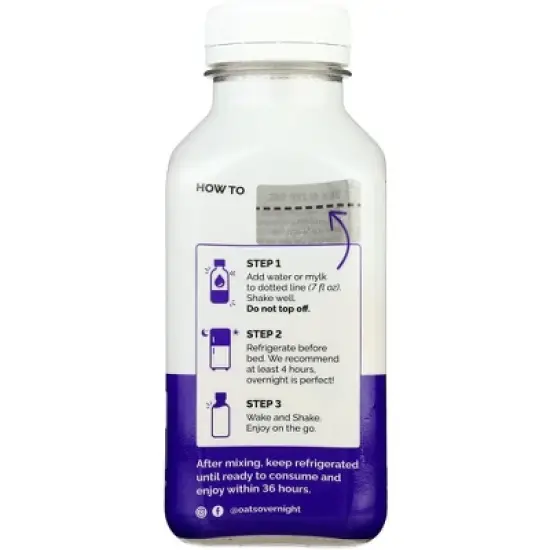 Oats Over Night Shake Blueberry Muffin - Case of 5/2.2 oz image {4}