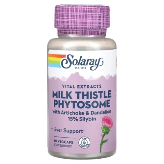 Solaray Vital Extracts, Milk Thistle Phytosome, 60 VegCaps image {4}